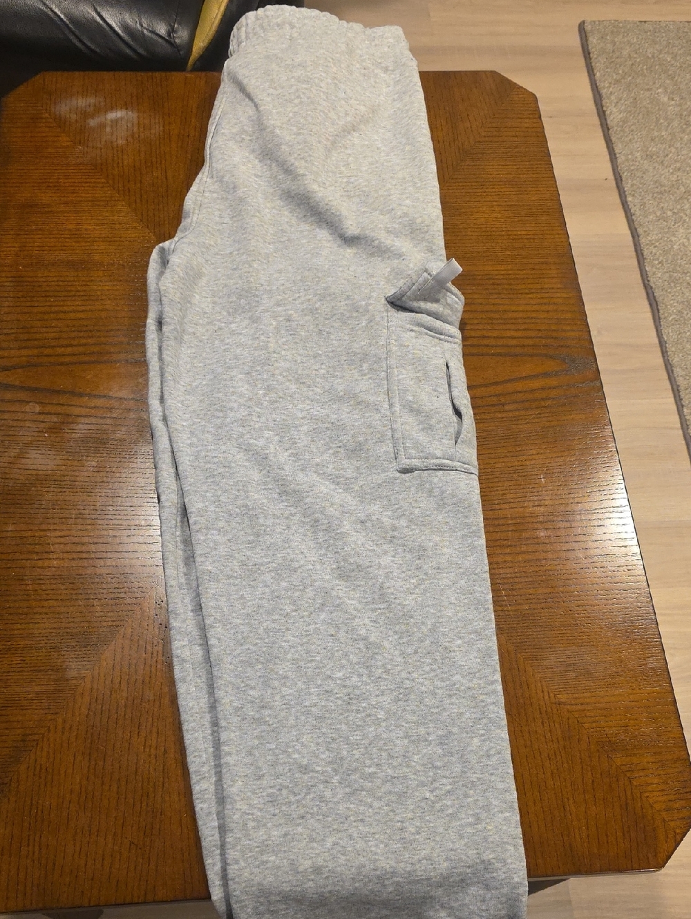 Light Gray Sweatpants with Side Pocket
